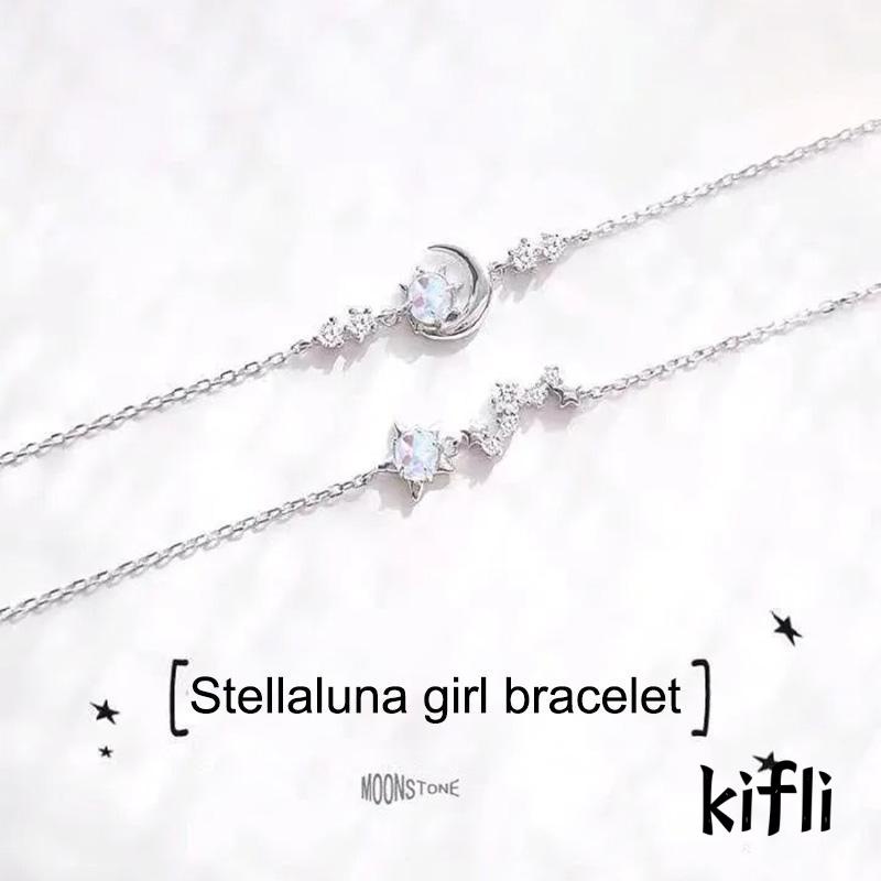 Fantasy Seven Stars Gelang Tangan Rantai Fashion Aksen Bulan Sabit Untuk Pasangan / Pria / Wanita (KD)