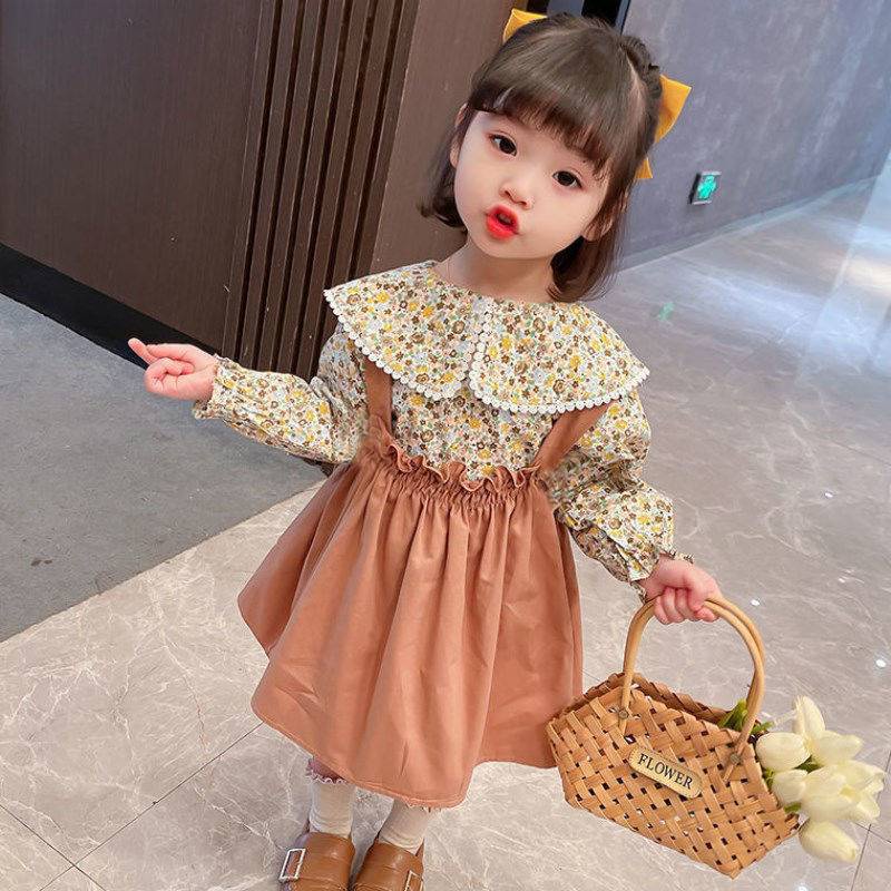 DR17- 0-3T Dress Overall Anak Bayi Perempuan Korea Vintage