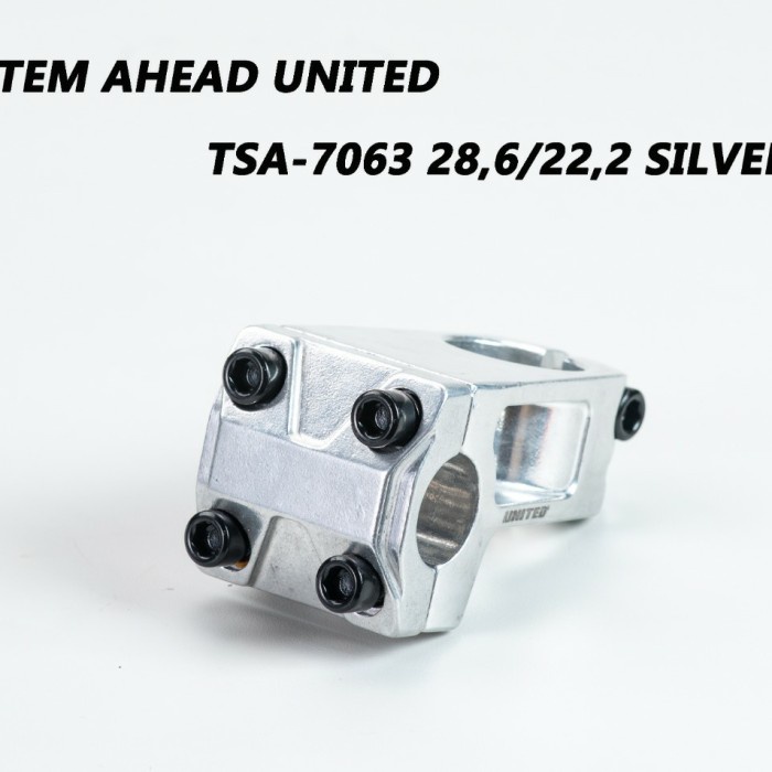 stem bmx united TSA-7063 oversize/over size 28.6/22.2 silver