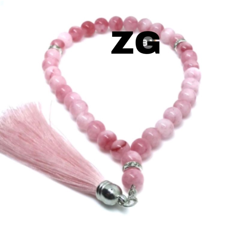 TASBIH BATU GIOK PING SUSU 33 BUTIR