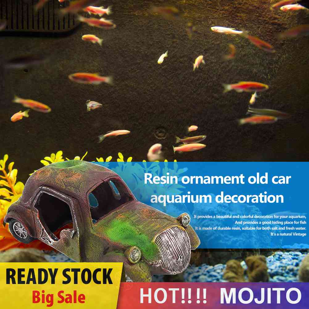 Miniatur Mobil Tua Bahan Resin Untuk Dekorasi Akuarium