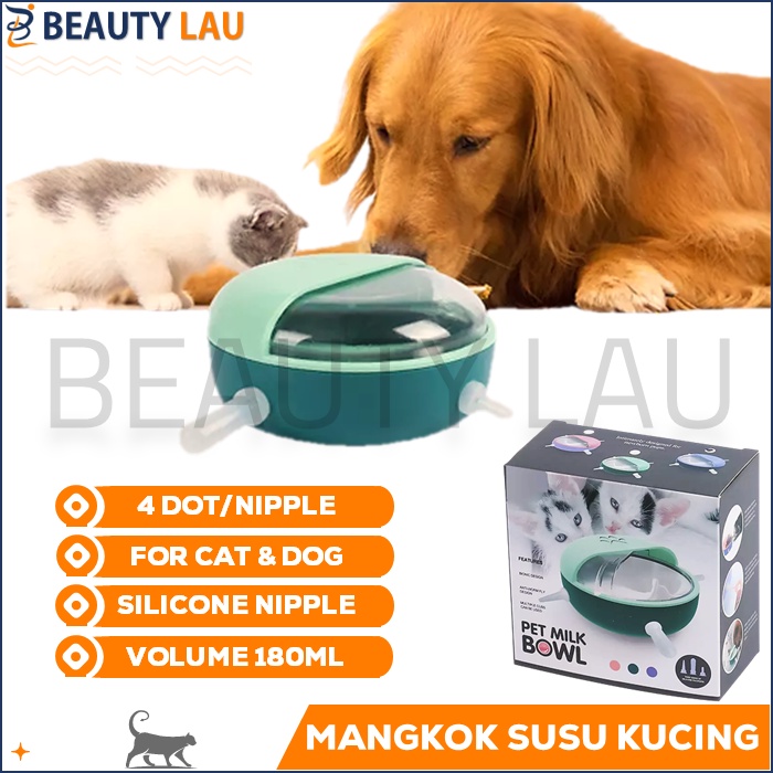 MANGKOK DOT SUSU ANAK BAYI KUCING ANJING BARU LAHIR NIPPLE KITTEN PUPPY BAHAN SILICON TEMPAT MINUM SUSU KUCING ANJING