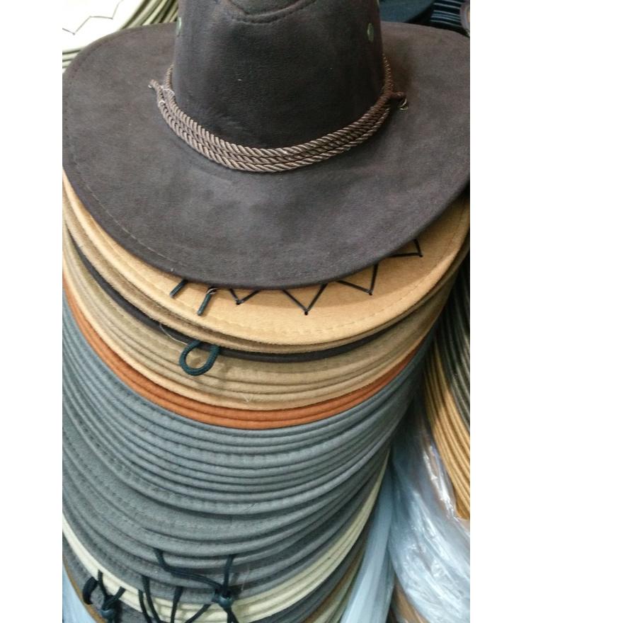 Topi Koboi koboy zorro- Tambang - Pria/Wanita Topi Cowboy Amerika Dewasa