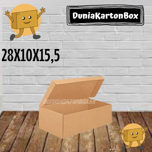 

(min order 100pcs) Kardus/Dus/Box Sepatu/Barang/Makanan/Baju 28x10x15,5cm