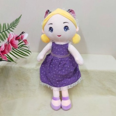 Boneka Cewek Dress Katun Size 13&quot;/55cm/boneka baby girl/boneka anak/boneka pretty girl