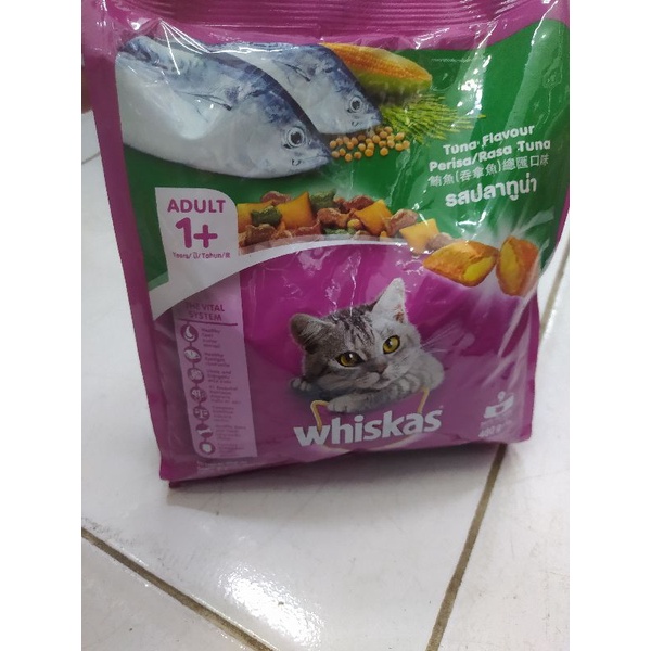 Jual whiskas Junior Makanan Kucing Kering adult Fish 450g Shopee Indonesia