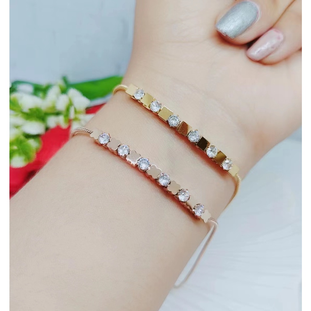 Gelang Serut Permata Perhiasan Titanium 2861/2862