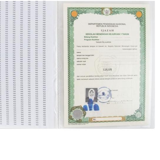 

Map Document Keeper/Clear Holder Noon Color 20 Pckt E 327 - Hijau
