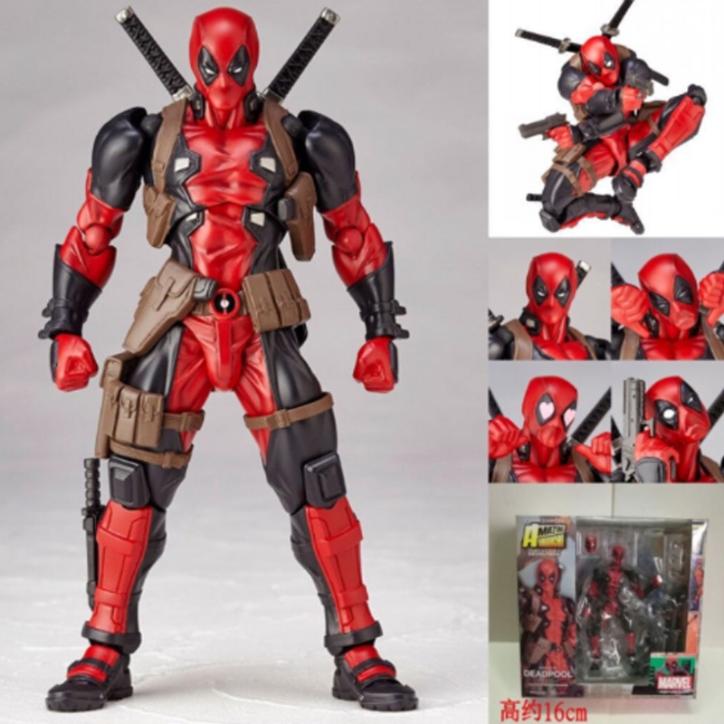 Boneka Deadpool 6 &quot;Marvel Multiple Articulation Point And Color Kemasan Dus