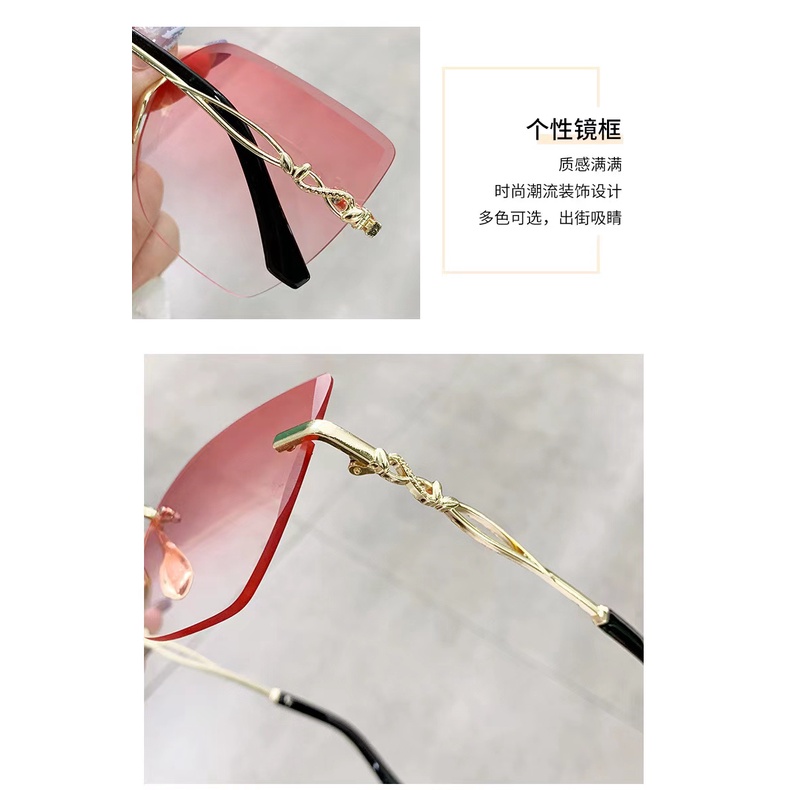 Rowling(ka-271)Sunglasses  Kacamata Hitam Kotak No frame Women Sunglasses Titanium New Arrival Import Kacamata Fashion