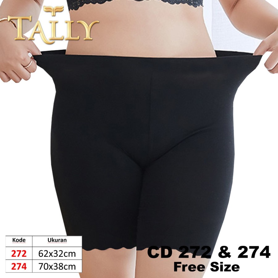 Tally 272 274 CD Celana Short Pants Wanita Bahan Seamless Fit L XL