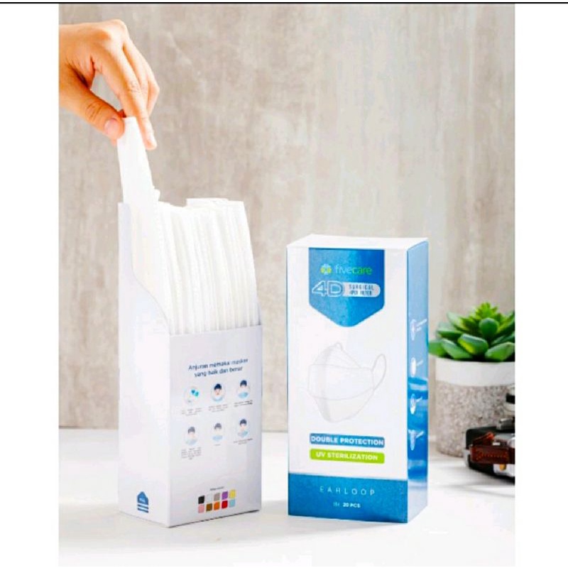 Masker Fivecare 4D Surgical 4-Ply