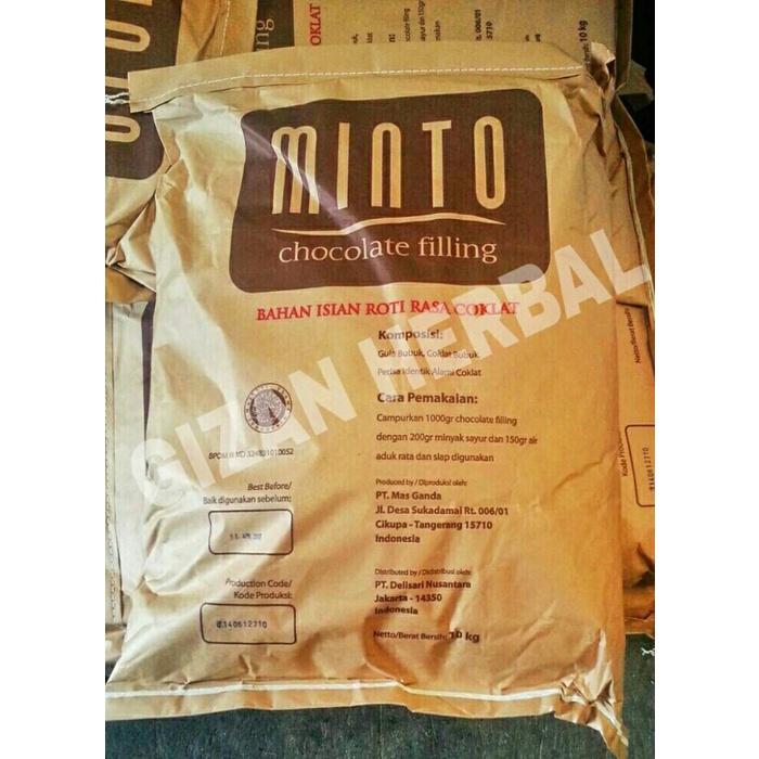 

Cocoa Powder Bubuk Coklat Halal Premix dan Filling merk Minto