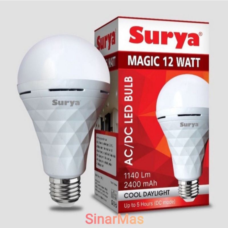 Lampu led emergency Surya magic 12 watt