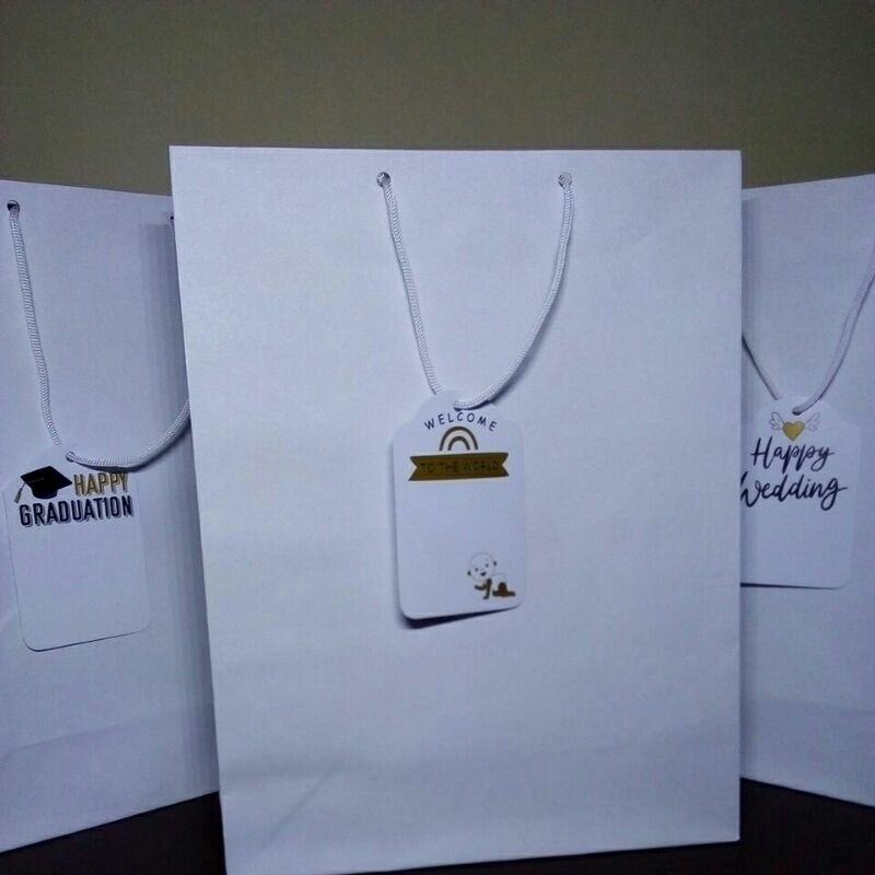 

Paperbag+Hangtag Wedding/ Birthday/ Graduation