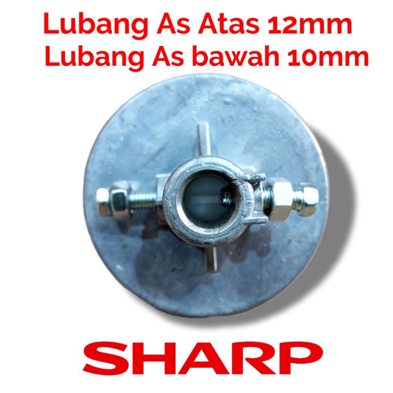 Puli rem mesin cuci Sharp Lubang As atas 12mm bawah 10mm