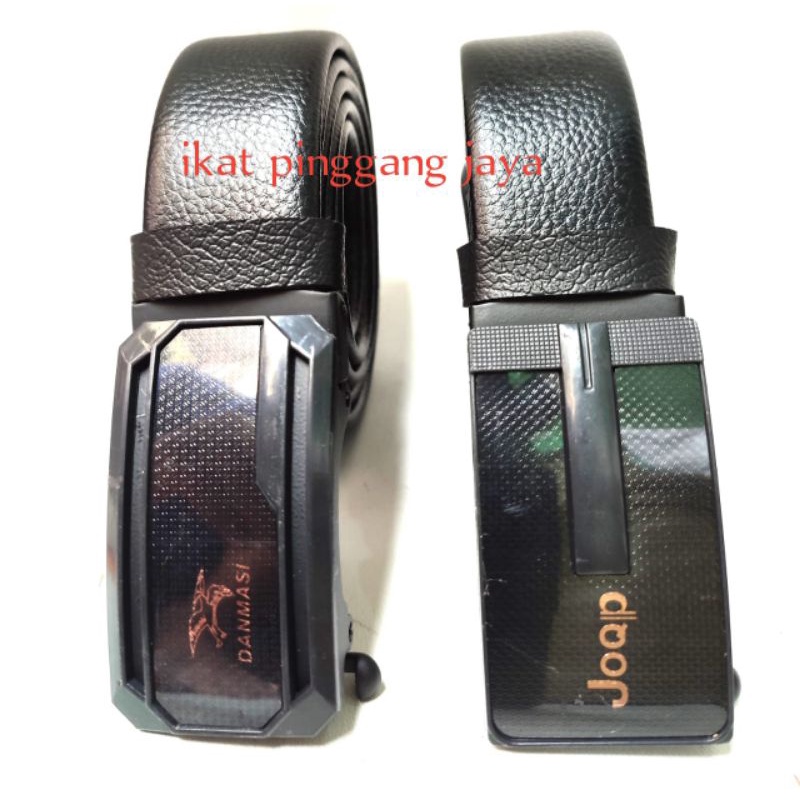 peromo terbaru ikat pinggang peria model rell hitam timbul