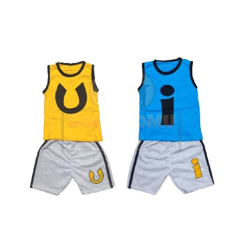 BAJU UPIN IPIN ANAK / SETELAN UPIN IPIN / BAJU SINGLET UPIN IPIN - UPIN KUNING, 2 3 4 5 6 7 8 9 10 t