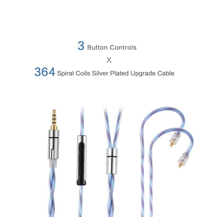JCALLY JC20 Kabel Upgrade with Mic KZ TRN Moondrop TFZ CCA 7hz Zero