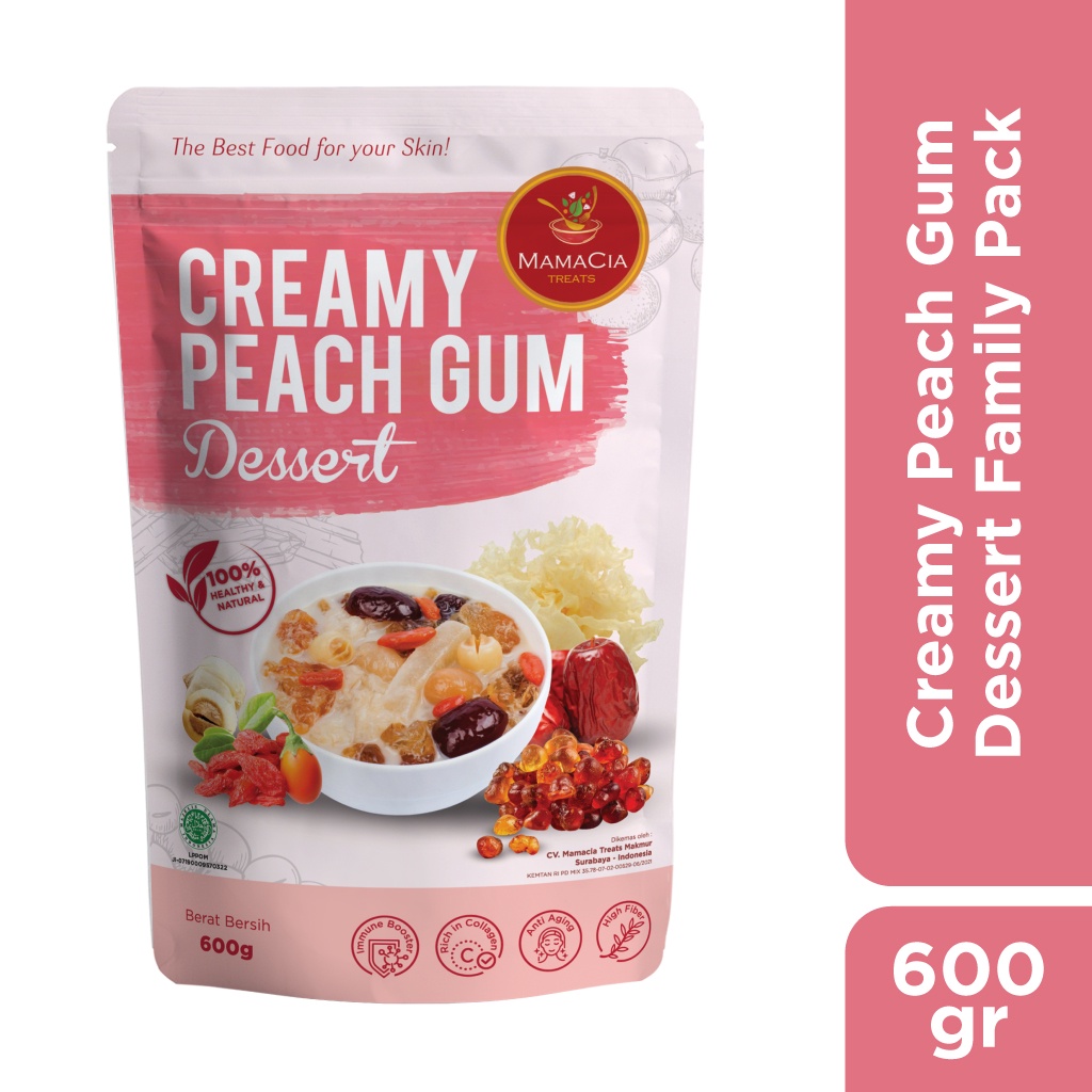 

Mamacia Treats Paket Creamy Peach Gum Komplit Kualitas Super Grade A+ / Tao Jiao / Family Pack