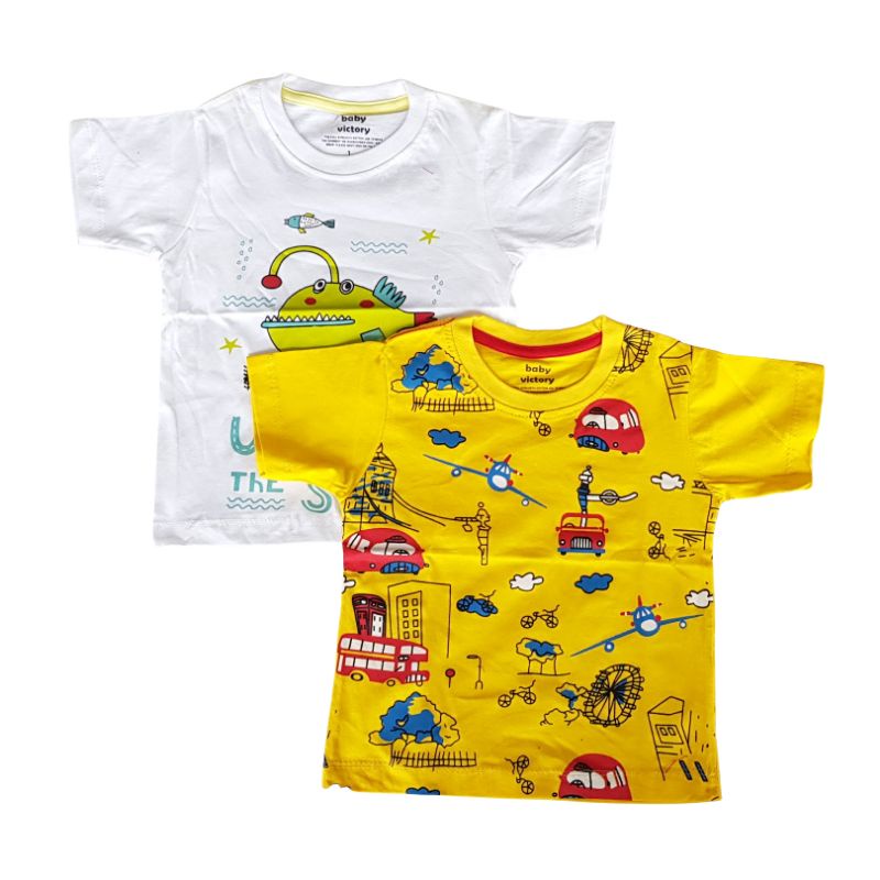 Kaos Baby Victory Boy Cowok Kaos Anak Usia 1 sd 3 Tahun Kaos Anak Cowok FBS