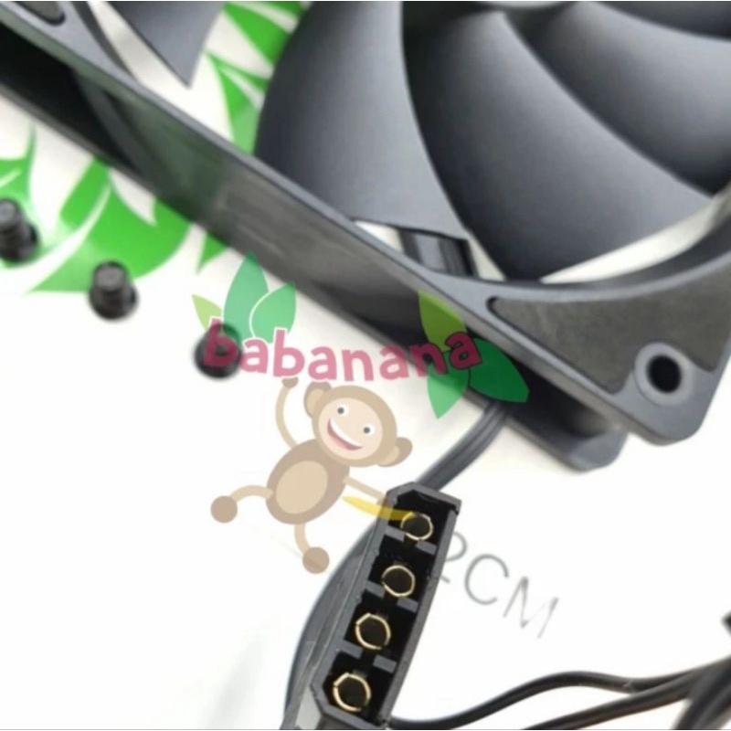 Fan GameMax 120mm black GMX-WFBK BK kipas casing case pc cooling