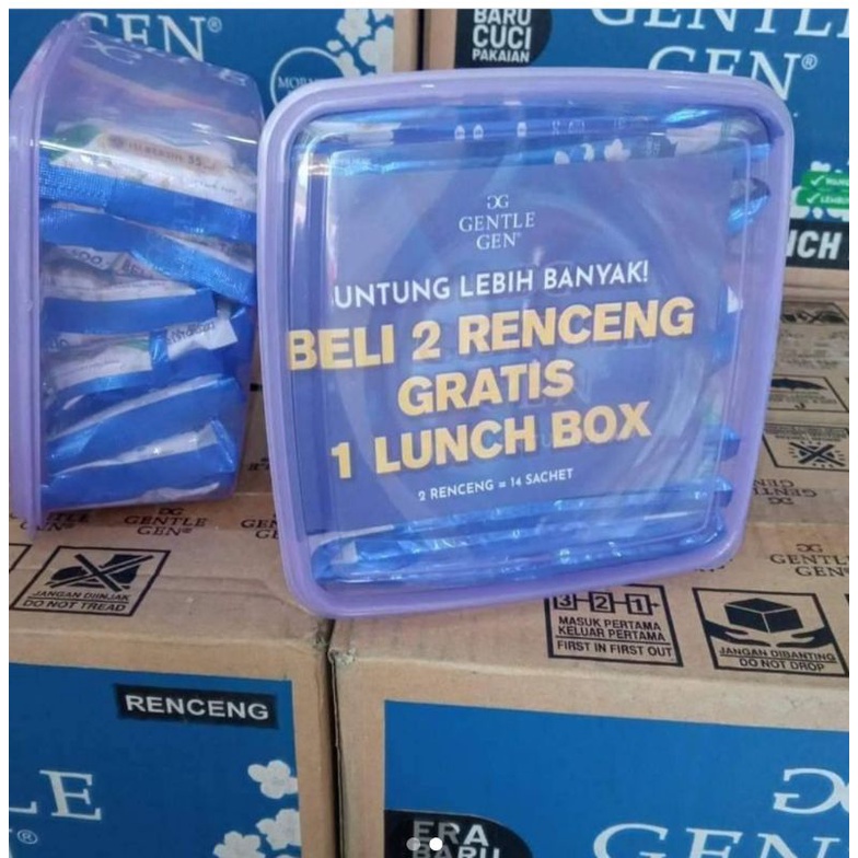 gentle gen 2 renceng free lunch box