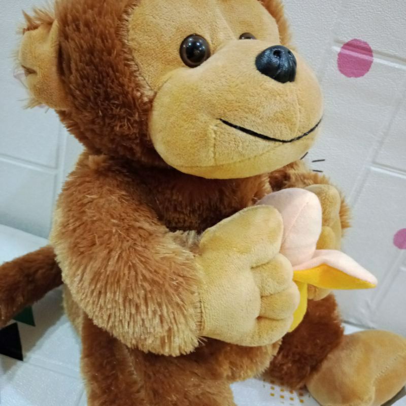 Boneka Monyet Monkey Plush Doll Boneka anak Boneka lucu boneka imut kado boneka kado ulang tahun kado anak hadiah boneka hadiah ulang tahun hadiah anak