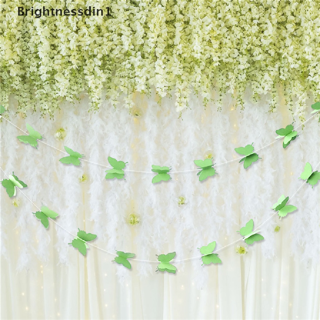 30 Pcs Banner Garlands Butterfly Paper Model Gantung Ukuran 3M 1 In 1 Untuk Pesta Ulang Tahun Pernikahan