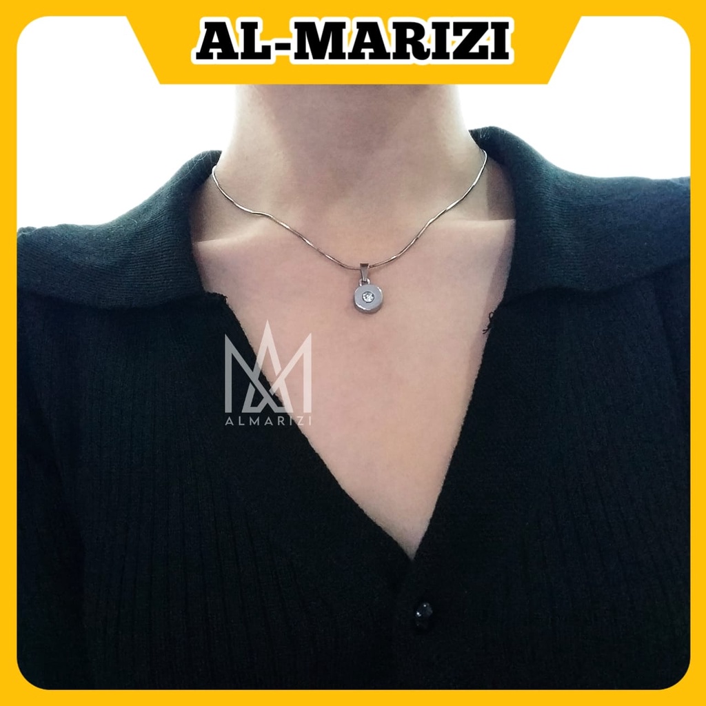 COD - KALUNG LIONTIN TERBARU ANTI KARAT DAN TIDAK LUNTUR WANITA/PRIA UNISEX