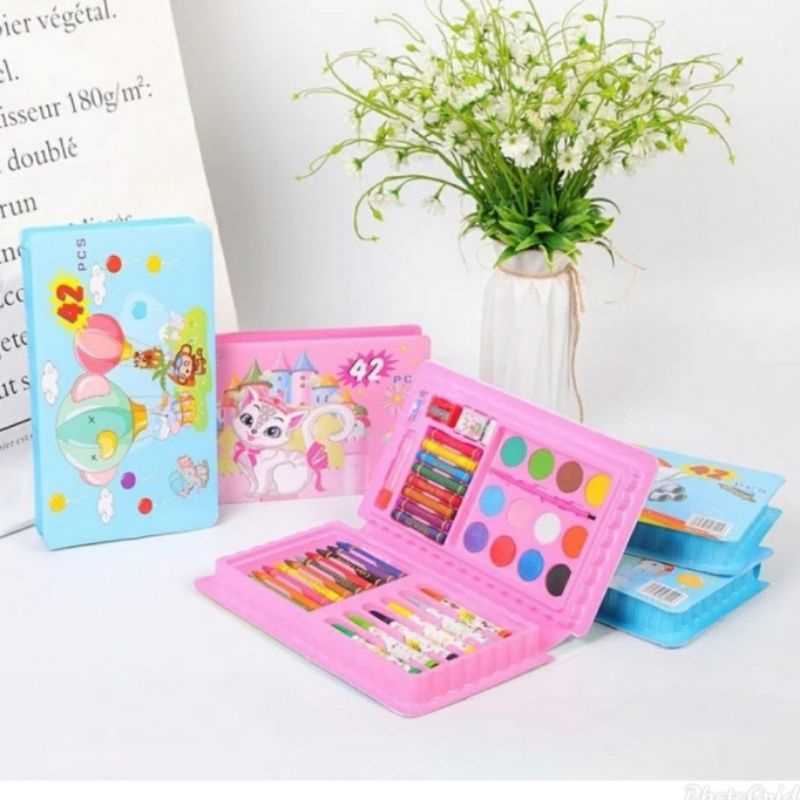 

Trystan. Crayon anak set 42 PC Free bubble wrap dan paking dus