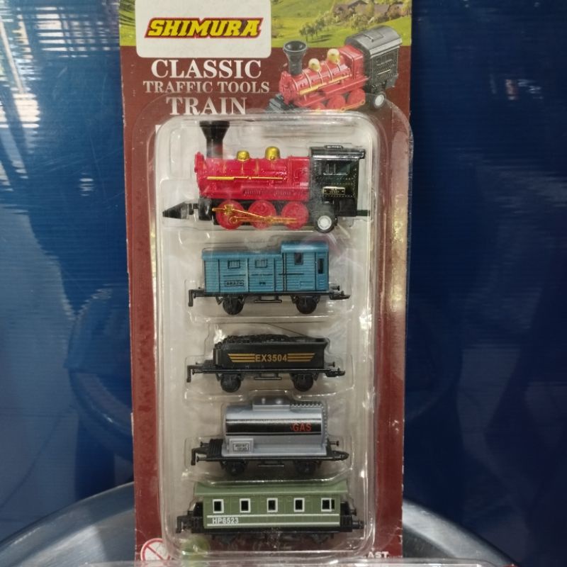 mainan die-cast miniatur kereta classic shimura SNI/mainan kereta pullback/kereta kecil besi classic