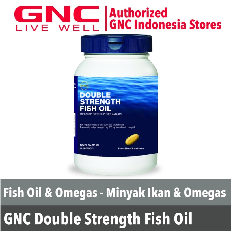 GNC Double Strength Fish Oil - 90 kapsul (891611) Murah