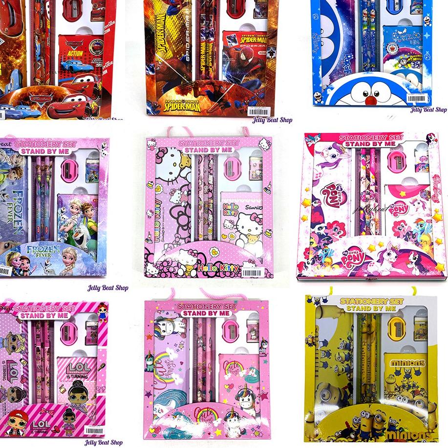 

[KODE 86EQL] Stationery Set / Paket Alat Tulis Karakter 7 in 1