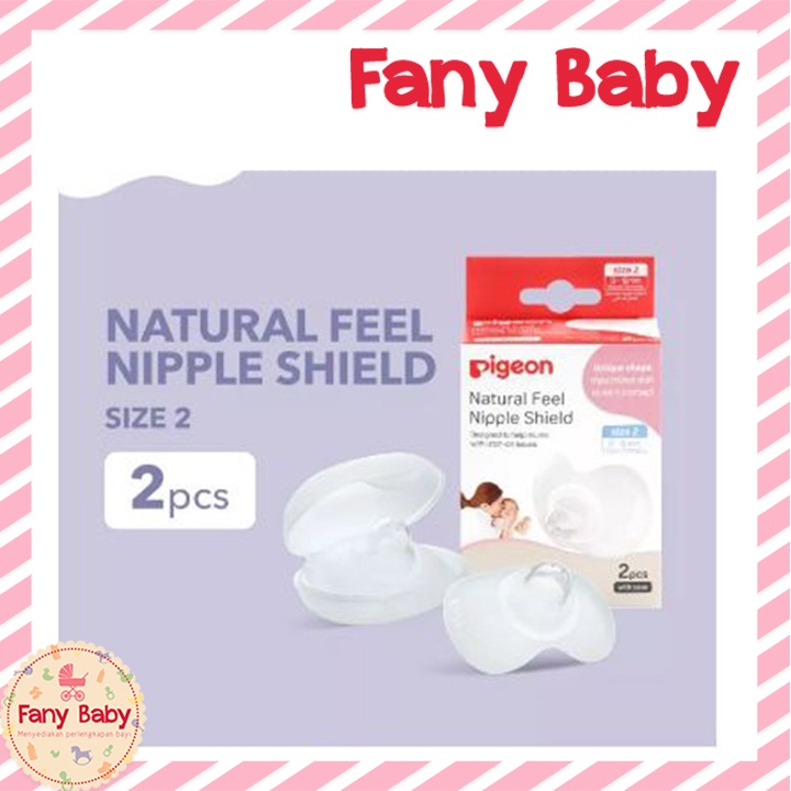 PIGEON NATURAL FEEL NIPPLE SHIELD SIZE 2 (M)