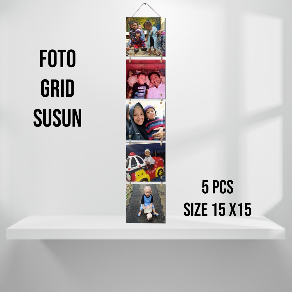 Cetak foto Custom /Cetak foto Grid  5 Susun Media MDF C226