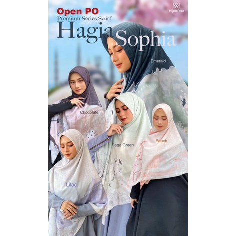 140x140cm Hagia Sophia Voal by Hijab Alsa Hijab segiempat motif pattern scarf Jumbo 140x140 cm 125x1
