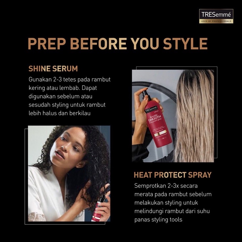 Tresemme Keratin Smooth Heat Protect Spray Marula Oil 236ml Original COD - Spray Rambut Protection 236 ml