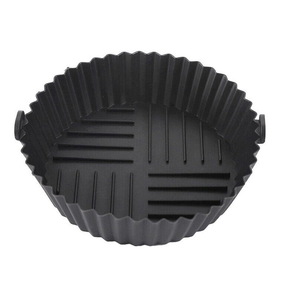 Solighter Round Silicone Pot Tray Alternatif Aksesoris Memasak Pizza Piring Baking Basket