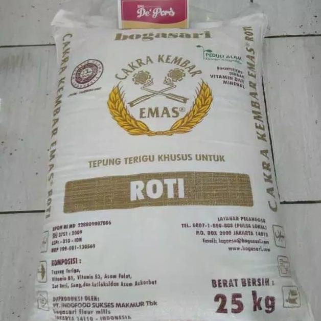 

Tepung Cakra Kembar Emas 25kg