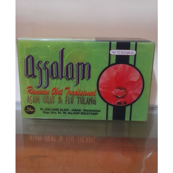 RAMUAN OBAT TRADISIONAL KAPSUL ASSALAM ASAM URAT & FLU TULANG (ASSALAM) 100% ORIGINAL