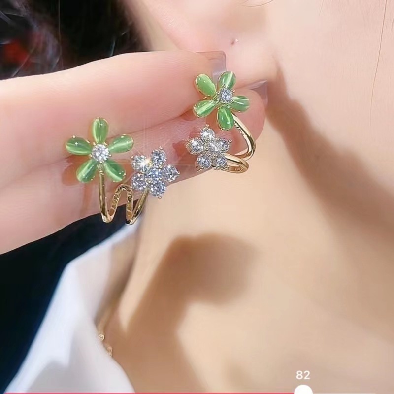 Anting Tusuk Sterling silver 925 Model Bunga Mewah Gaya Korea Untuk Wanita