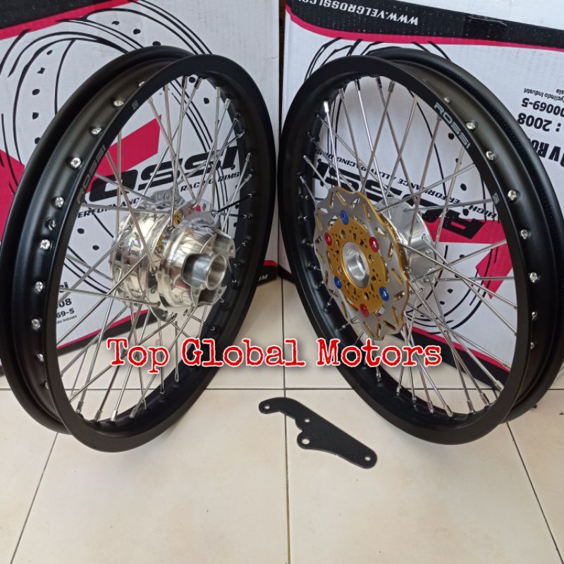 Velg Sonic 150R Sepasang Bonus Piringan dan Breket Satu Set - Velg Rossi Sonic150R Full Set