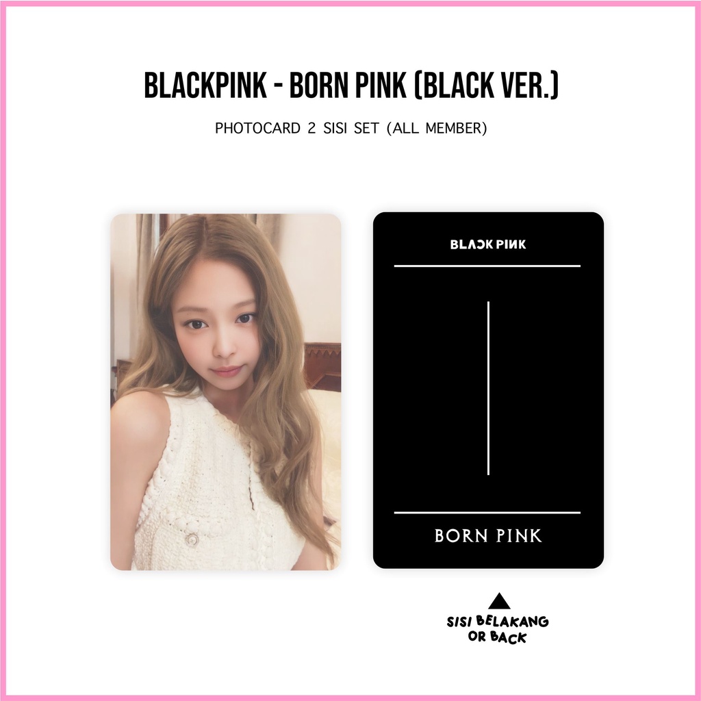 [SET] Photocard Blackpink Born Pink Black Version