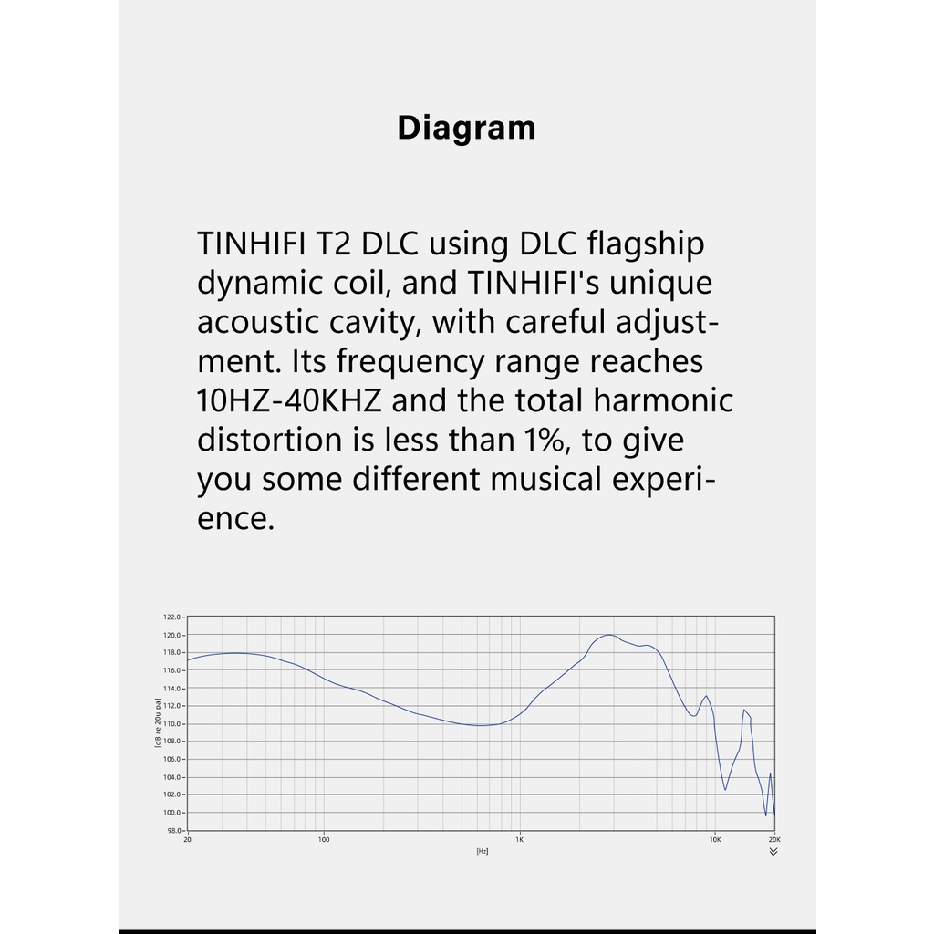 Tinhifi T2 DLC Earphone Dinamis HiFi 10mm Dengan Kabel 2 pin Untuk Tin T3 Plus