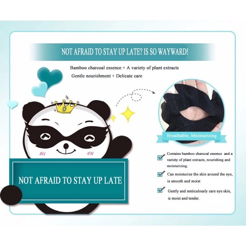 Black Eye Panda Mask / Masker Mata / Mencerahkan