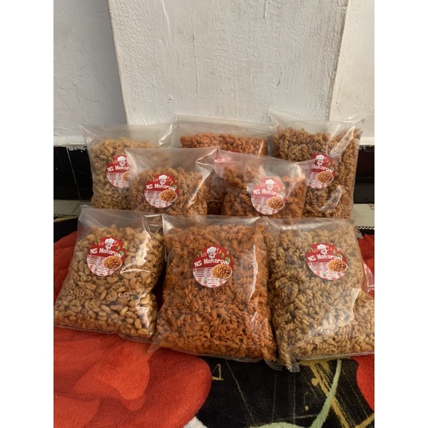 

Makaroni renyah ukuran 1 kg (bentuk pipa dan spiral)