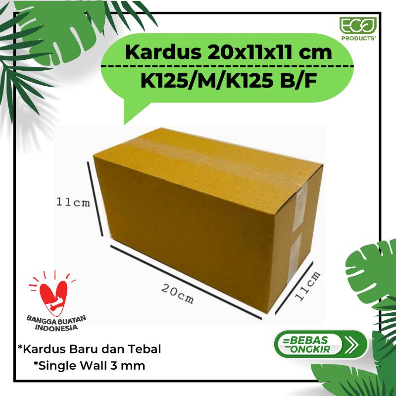 

Kardus / Kotak / Karton Box / Dus Packing 20x11x11 cm Polos dan Tebal Termurah