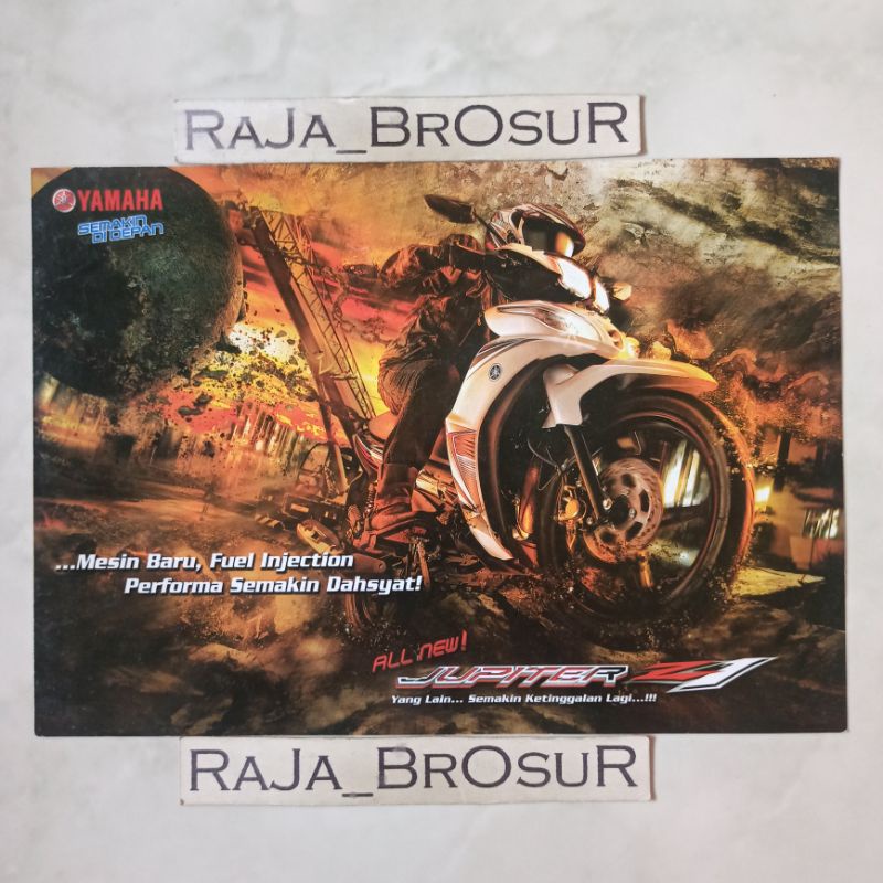 Poster brosur katalog leaflet Yamaha Jupiter Z1 Jupiter Z 1 2012