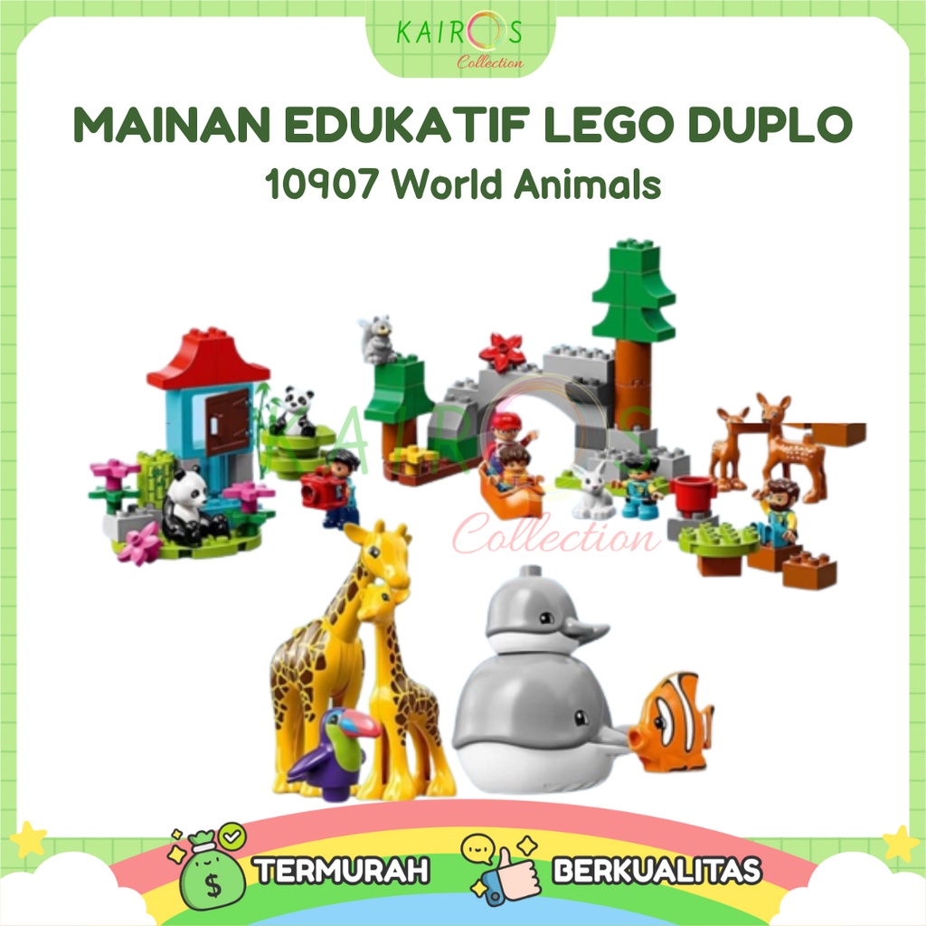 Lego Duplo 10907 World Animals Instructions Blocks